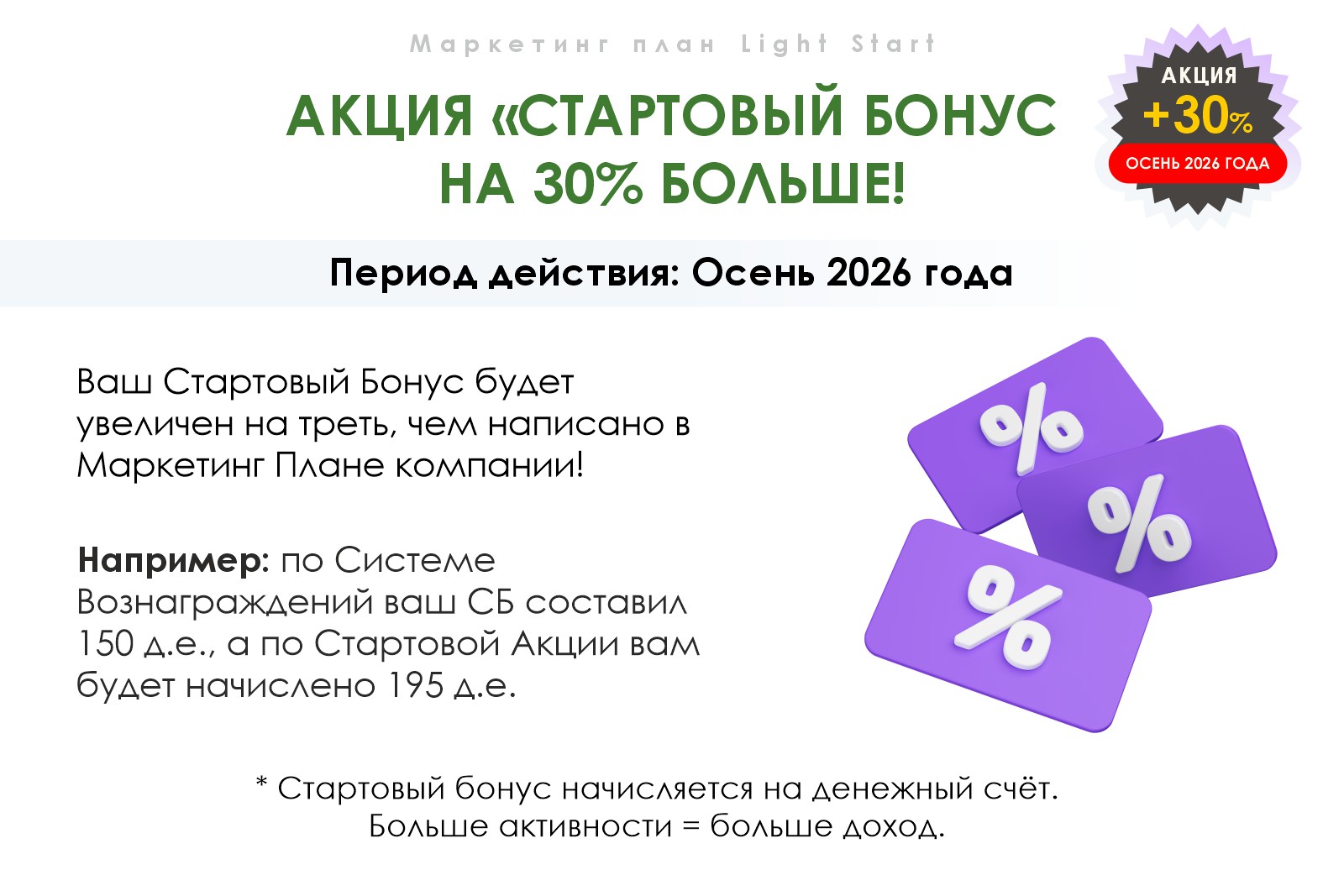 Стартовый бонус